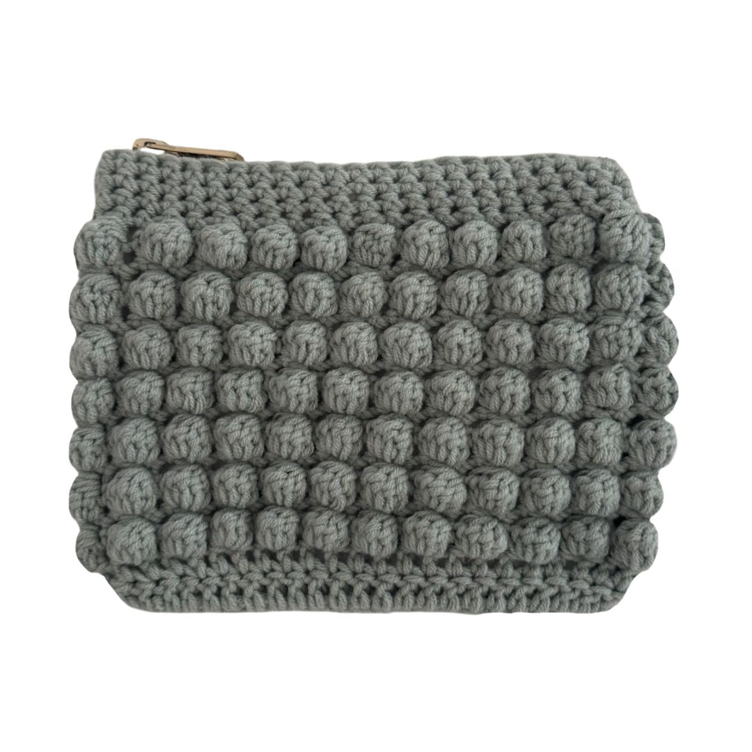 Bobble pouch in grey