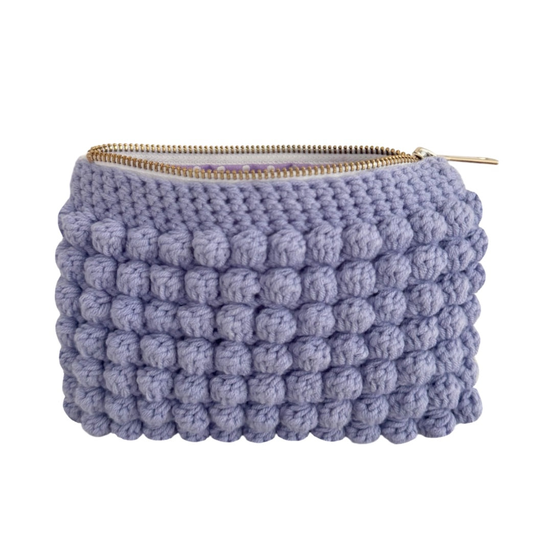 Bobble pouch in lavender