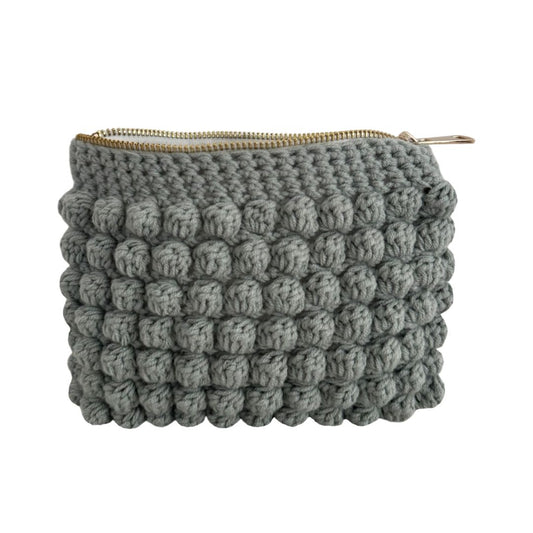 Bobble pouch in grey
