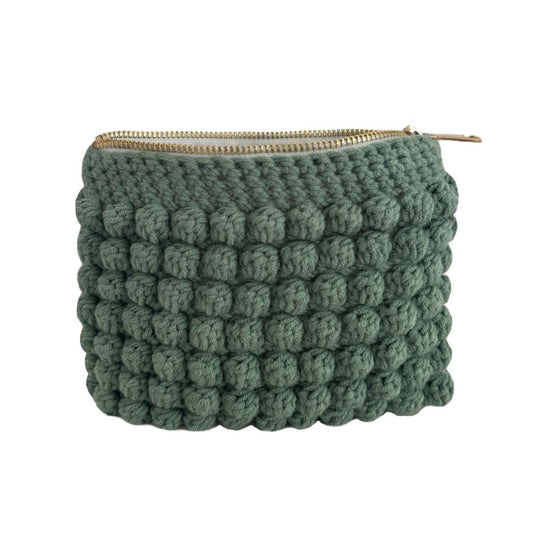 Bobble pouch in green
