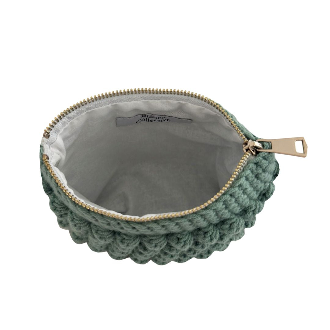 Bobble pouch in green