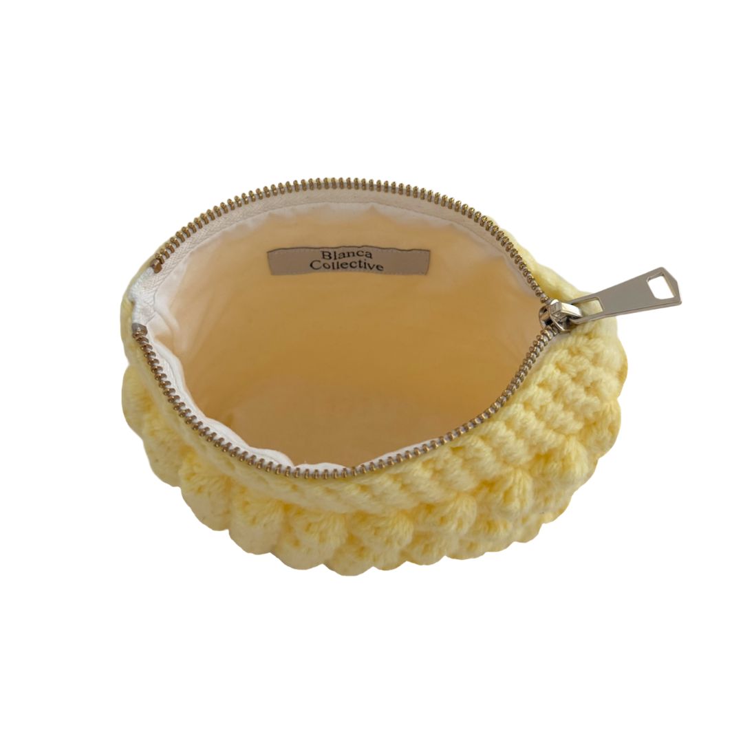 Bobble pouch in yellow