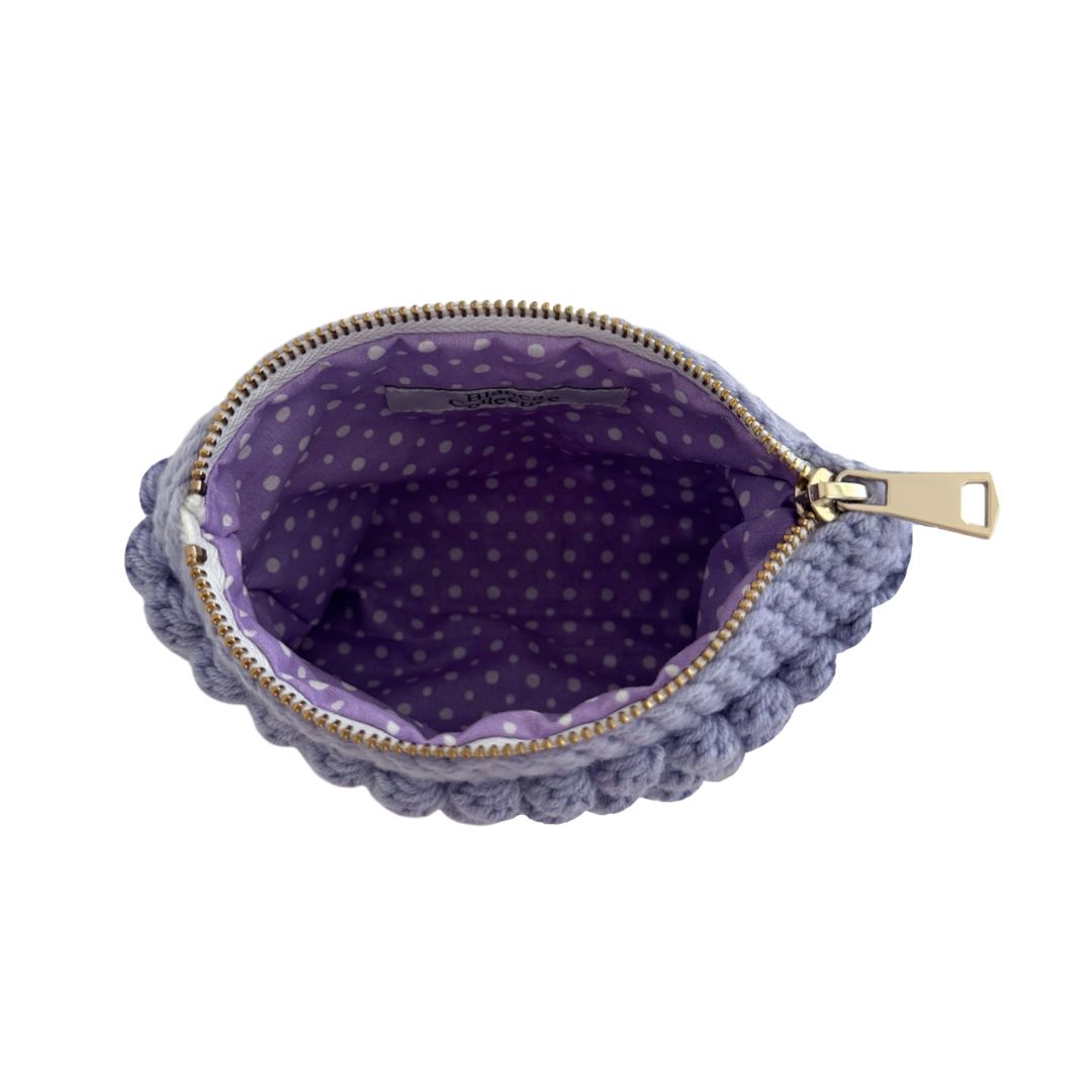 Bobble pouch in lavender