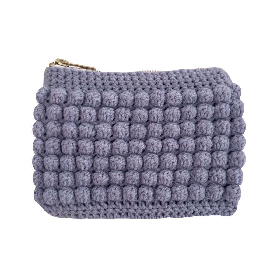 Bobble pouch in lavender