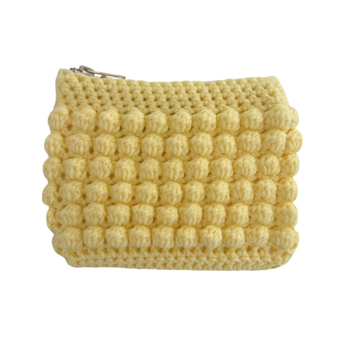 Bobble pouch in yellow