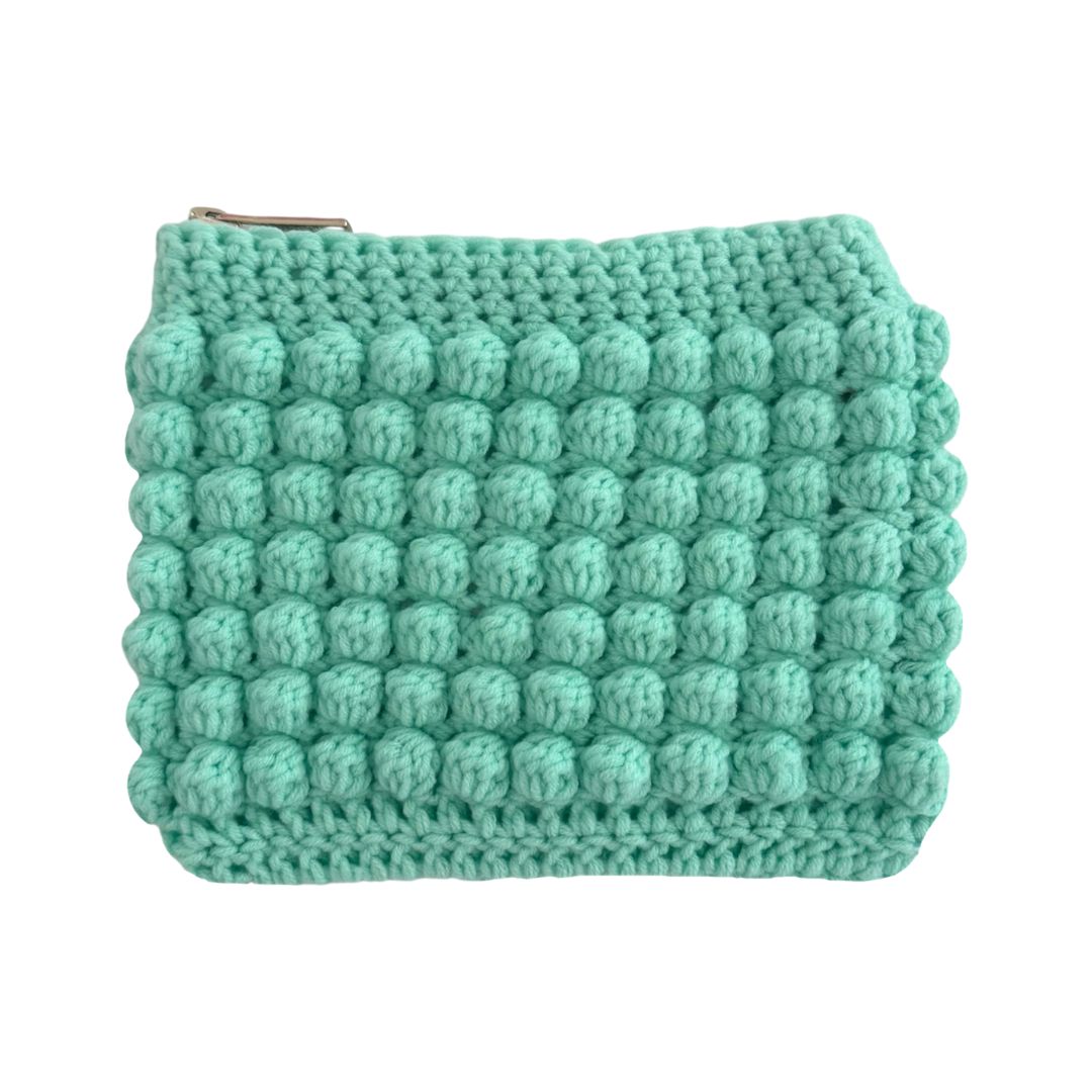 Bobble pouch in mint