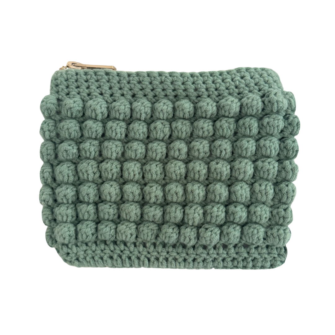 Bobble pouch in green