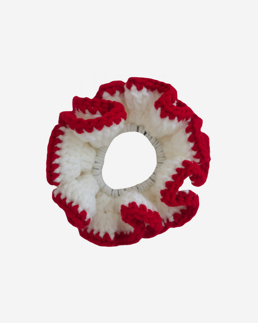 Scrunchie in peppermint swirl