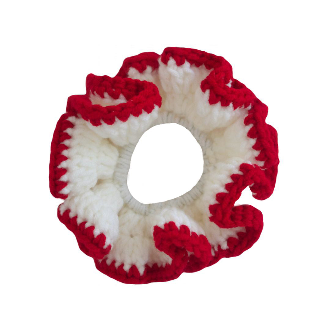 Scrunchie in peppermint swirl